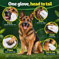 Petazy Pet Glove Wipes for Dogs & Cats – Hypoallergenic Thick Cleaning Gloves with Aloe & Coconut Oil for Paws, Face, Ears & Butt, Instant No Rinse Grooming Wipes to Deodorize and Hydrate, 25 Pack