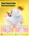 Electric Dog Shampoo Dispenser Dog Shampoo Sprayer Duck Shampoo Foamer for Pet, Foaming Soap Dispenser for Bathtub, Kitchen Sink Cleaning