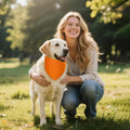 Blank Dog Bandana Orange Large 2PCS, DIY Solid Cotton Triangle Scarf