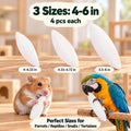 Amzey 12 Pack Cuttlebone for Birds, 4-6 Inch Natural Calcium Source for Parrots
