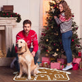 Janinka 24"x18" Gingerbread House Christmas Pet Feeding Mat, Pet Essentials