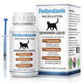 Cat Dewormer for Cats – Fenbendazole Liquid Broad Spectrum Wormer for Tapeworms, Roundworms & Hookworms, 120 mL (4.2 fl oz)
