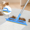 Double-Sided Carpet Rake – Long Handle Pet Hair Removal Tool for Carpets, Furniture & Car Interiors, Adjustable & Durabl