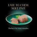 Sheba Perfect Portions Kitten Wet Cat Food Pate Chicken Entree, Salmon Entree, and Turkey Entree, 2.6 oz. Twin-Pack Trays (24 Count, 48 Servings)