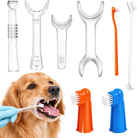8-Piece Pet Teeth Cleaning Kit, Dog Tooth Brushing Kit