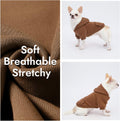 2 Pack Dog Hoodie Warm Hood Dog Sweater Cold Weather Small Dogs Sweatshirt Comfort Pet Clothes for Small Medium Dogs with Pockets Chihuahua Clothes for Male Female Girl Boy Sporty Daily Wear