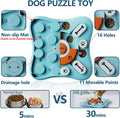 FOXMM Interactive Dog Treat Puzzle Toys for IQ Training & Mental Stimulating,Fun Slow Feeder,Large Medium Small Dogs Enrichment Toys with Squeak Design
