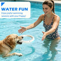2 Pack Dog Ring Toys for Outdoor Play, Durable Soft Flying Disc for Throwing Catching Grabbing, Water Floating Dog Frisb