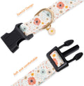 Faygarsle Cotton Designer Dogs Collar Cute Flower Dog Collars for Girl Female Small Medium Large Dogs with Flower Charms S