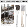 4-Piece Bird Poop Remover Brush Kit, Bird Cage Cleaner+