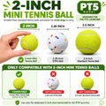 PT5 Automatic Dog Ball Launcher for Small Dogs, 6 × 2-Inch Mini Tennis Balls, Rechargeable Fetch Machine with 3 Launch D