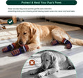 Kuoser Non Slip Dog Socks for Hardwood Floors, Dog Grippy Socks, Brown, XL