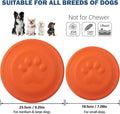 Soft Dog Flying Disc, Durable Dog Fetch Toy, 9.25 inch,Orange