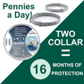 Craveit Dog Flea Collar, 2 Pack Flea Collar for Dogs Small, Gentle Plant-Based Tick Repellent for Small Dog, Waterproof 
