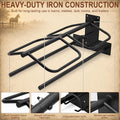 Wall Mounted Saddle Rack Set of 2, 120-lb Capacity Heavy Duty Iron Saddle Stand with Dual Blanket Bars and Tack Hook, Fi