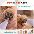 4-in-1 Dog Clippers for Grooming Kit - 45dB Quiet 150-Min Run Non-Slip Grip