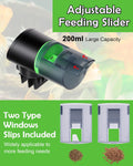 Automatic Fish Feeder for Aquarium Easy Setup & 4 Timers Black