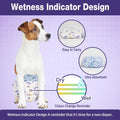 Pet Soft Female Dog Diapers - Disposable Doggie Diapers with Wetness Indicator, Puppy & Cat Diaper Super Absorbent, Fit 