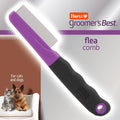 Hartz Groomer's Best Flea Comb for Dogs and Cats, Fine-Toothed Gentle Pet Comb for Detangling or Dematting Face & Paws (