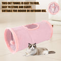Cat Tunnel,Indoor Cat Play Tube Toys with Play Ball,Durable Collapsible Rabbit Hideaway Tunnel for Kitten,Bunny, Guinea 