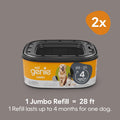 Pet Genie Refill Bags | Jumbo 2-Pack, 56 Total ft | Up to 8 Months of Supply in 2 cartridges | Ultimate Odor Control Dog