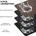 Dog Food Mats for Floors Absorbent, Pet Cat Food Mat - Quick Dry Dog Bowl Mats for Food and Water, Eco-Friendly Boho Pet
