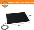 K&H PET PRODUCTS Original Lectro-Kennel Outdoor Heated Pad with Free Cover Black Medium 16.5 X 22.5 Inches