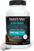 Nutri-Vet Aspirin for Dogs, Dog Aspirin, Pet Essentials, Inflammation Care, Joint Support for Seniors, Arthritis Pain Relief, 300mg per Tablet, Over 50 lbs, 75 Count