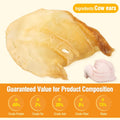 100% Natural Real Cow Ears for Dogs - Single Ingredient Dental Chew, Long-Lasting Treats for All Breeds (Small/Medium/La