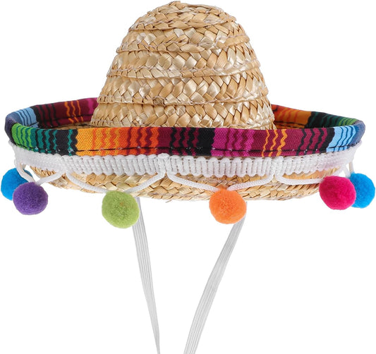 Mini Sombrero Hats Classic Cinco De Mayo Mexican Sombrero Party Hats with Headband for Fiesta Party Decorations Costume 