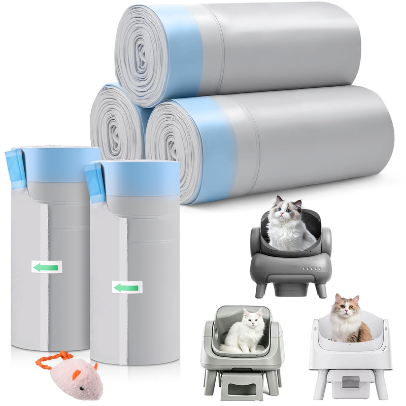 150 Count Automatic Cat Litter Box Bags Compatible with Petpivot Autoscooper 11/12 NeakasaM1 Open-Top Self-Cleaning Cat Litter Boxes, Leak-Proof Drawstring Trash Bags Replacement,27