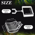 Shrimp Feeder Tube and Dish Set - Aquarium Fish Feeder with Feeding Ring and Cleaning Brush - Prevent Food Scattering