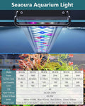 SEAOURA Led Aquarium Light for Plants-Full Spectrum Fish Tank Light 18-24''