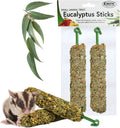 Exotic Nutrition Eucalyptus Sticks - Healthy Vitamin-Fortified Crunchy Chew Treat - Natural Treat for Sugar Gliders - Ma