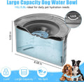 MateeyLife 1 Gallon Dog Water Bowl No Spill 3.8L Large Capacity Slow Feeder