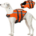 FUAMEY Dog Life Jacket for Extra Large Dogs, Dog Life Vest with Lift Handle, D-Ring Attachment, Adjustable Straps and Re