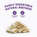 American Sourced Beefhide Chips Dog Chew Treats - Natural Flavor, 22oz/1 Pack