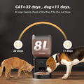 Automatic Dog Feeder - 8L/34 Cups Large Capacity Automatic Cat Food Dispenser with LCD Screen, Large Food Tray, Battery 