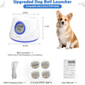 MEKAPLE Automatic Dog Ball Launcher, Upgraded Interactive Dogs Balls Thrower for Small Dogs, Distance Adjustable Mental 