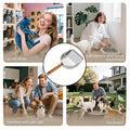 Premium Stainless Steel Cat Litter Scoop-Triple Guard Walls&Non-Stick Design,Silver,Flat Shovel Head Design Solid Deep E