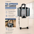 Expandable Pet Carrier with Wheels for Cats & Small Dogs, Air Travel Bag