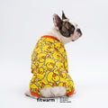Fitwarm Funny Duck Dog Pajamas, Dog Winter Clothes for Small Dogs Girl, Lightweight Velvet Pet Jumpsuit, Cat Onesie, Yel