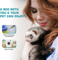 Ferret Hammock For Cage Box, use as Hanging Bed or Secure to Cage. Ferret Cage Accessories w/ Adjustable Straps, Perfect