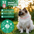 Flea Collar for Cats, Cat Flea and Tick Treatment, 4-Pack, 32-Month Supply