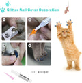 JULMELON 10 PCS Cat Washing Bag for Bath Shower Adjustable Net Grooming Set