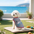 hoyuwak 8 Pieces Pet Shirts Funny Dog Printed Clothes Breathable Cool Puppy Sleeveless Vests for Summer