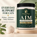 Happy Wags Aim for Cats Powder Daily Renal Wellness Powder with Amino Acids, Taurine and Bonito Flavor, Promote Metaboli