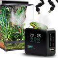 MECESOR Automatic Reptile Mister for Reptile Tank Smart Reptiles Mister System with Timer 360° Nozzles,Slient Terrarium 