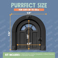 Purrfect Portal Meow Manor® Cat Door Interior Door - No-Flap, Fits Cats Up to 20 lbs, Easy DIY Setup, No Training Needed