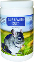 Lixit Blue Beauty® Chinchilla Dust Bath, 1.5 lb Jar - Natural Small Animal Bathing Dust, Moisture & Odor Control, No Add
